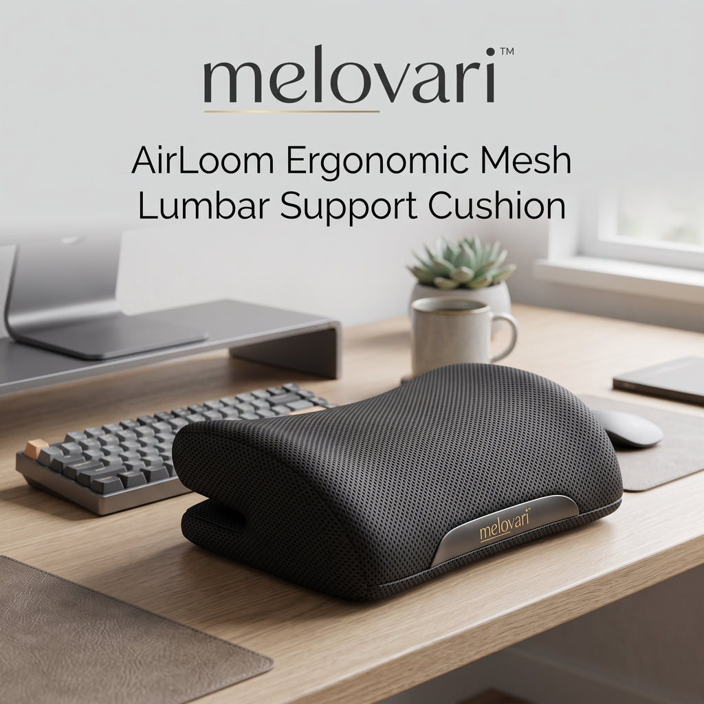 melovari™ AirLoom Ergonomic Mesh Lumbar Support Cushion