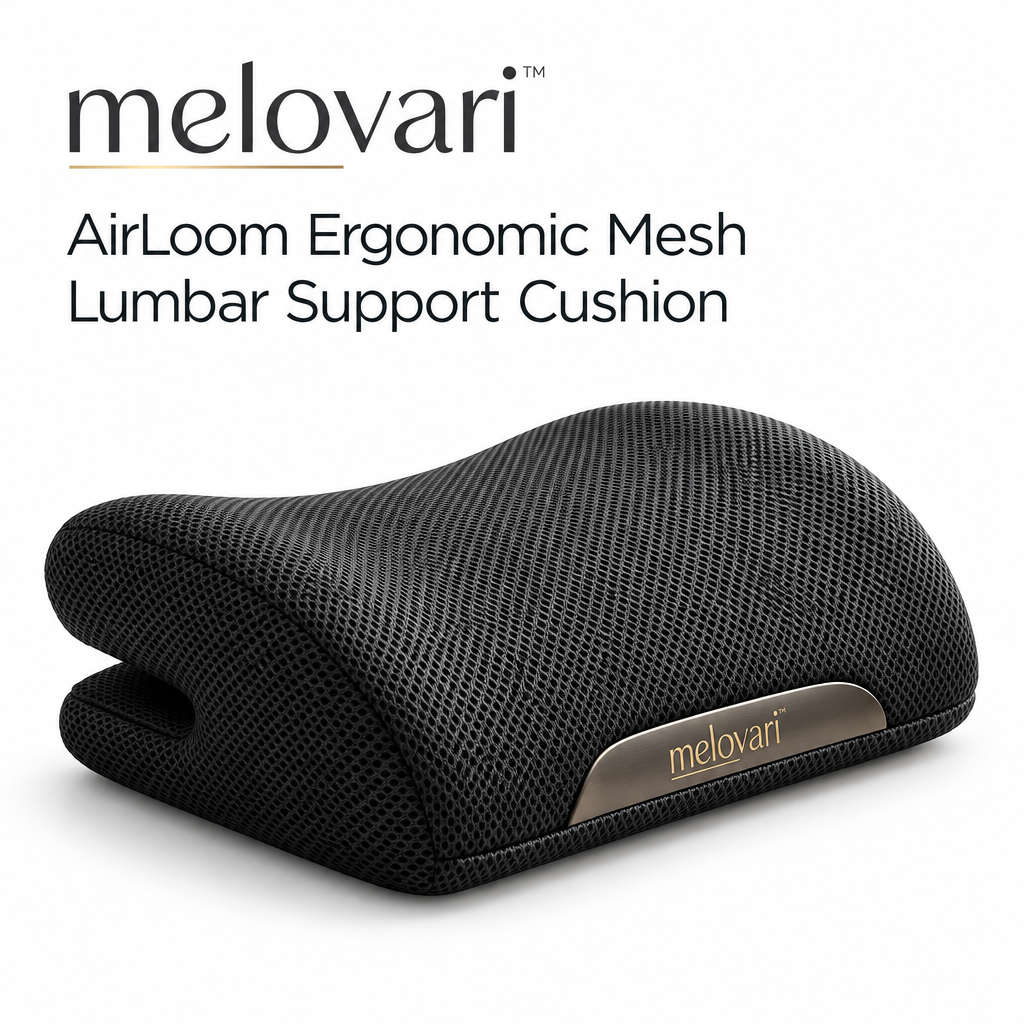 melovari™ AirLoom Ergonomic Mesh Lumbar Support Cushion