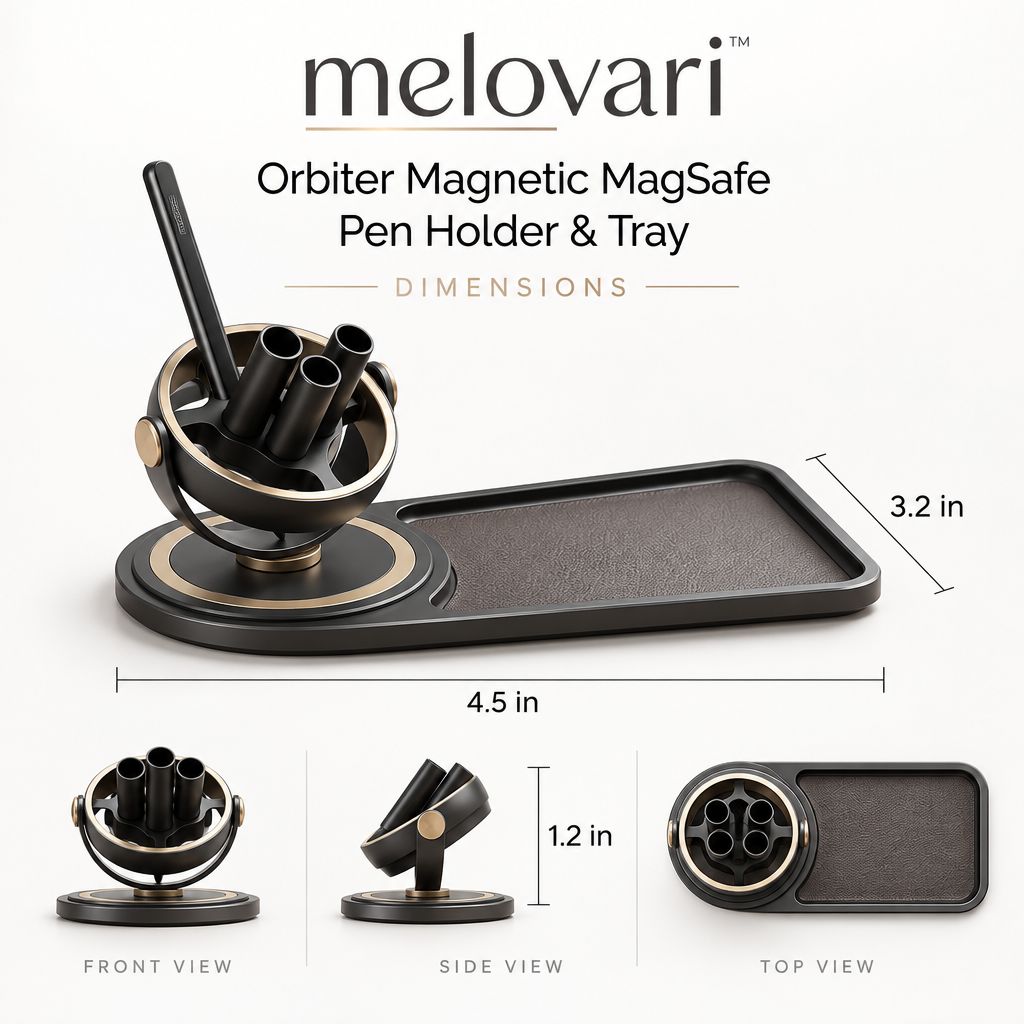 melovari™ Orbiter Magnetic MagSafe Pen Holder & Tray