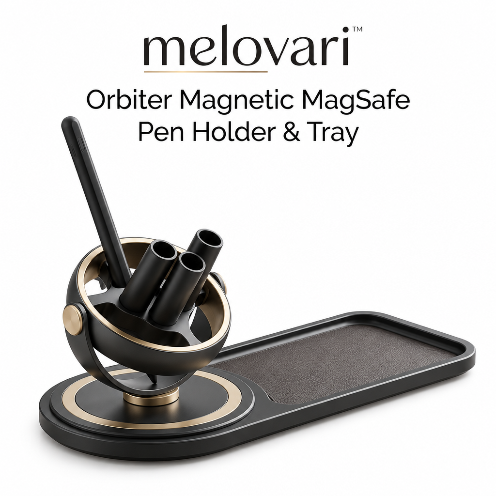 melovari™ Orbiter Magnetic MagSafe Pen Holder & Tray