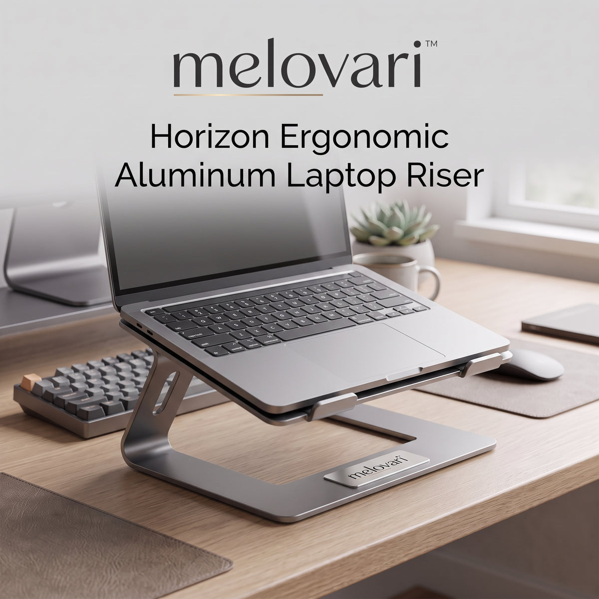 melovari™ Horizon Ergonomic Aluminum Laptop Riser