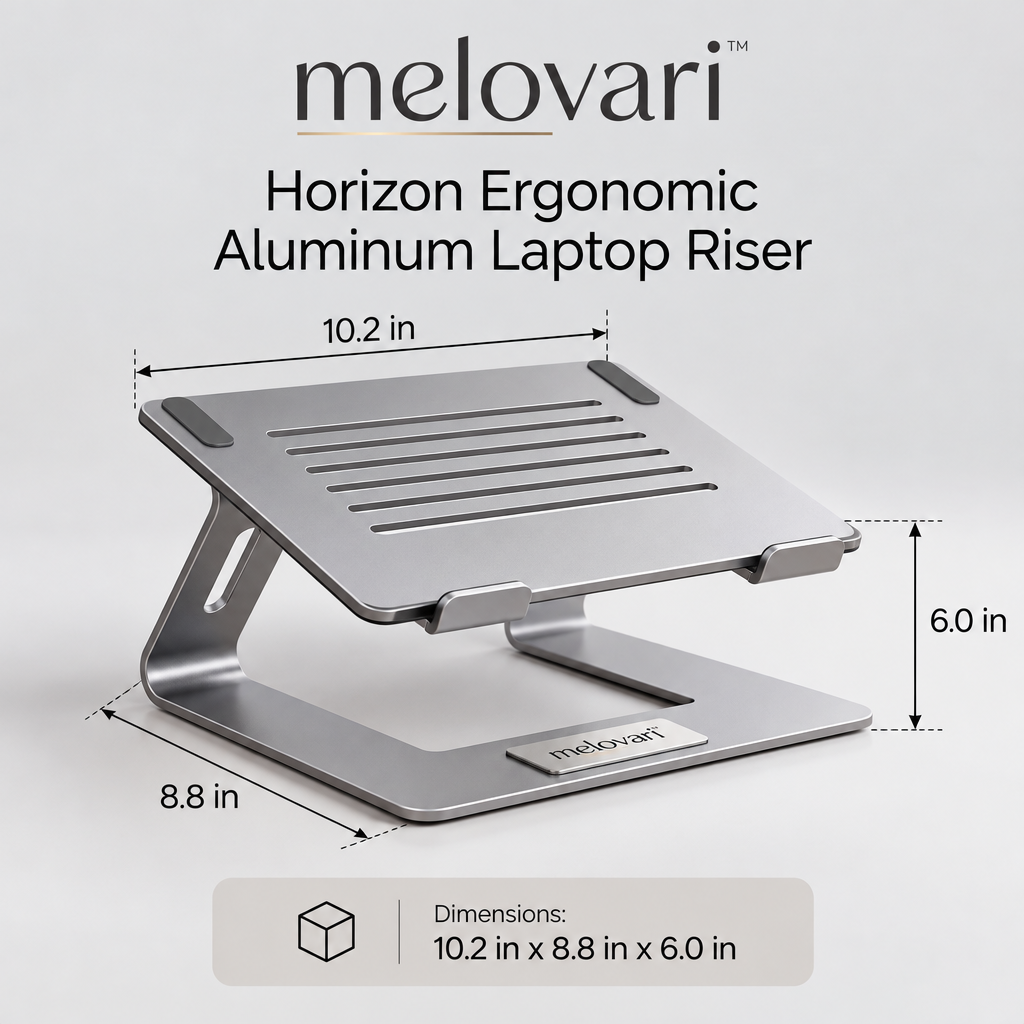 melovari™ Horizon Ergonomic Aluminum Laptop Riser