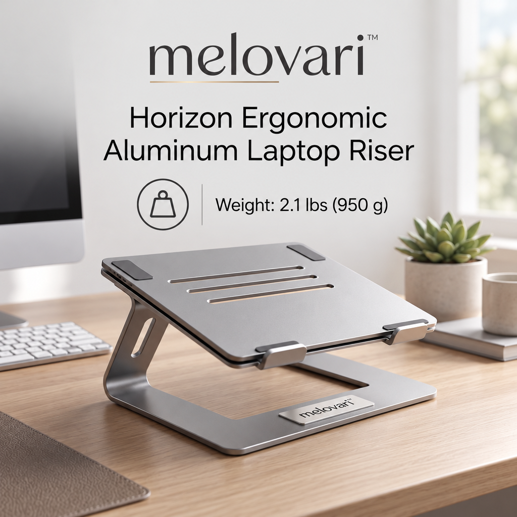 melovari™ Horizon Ergonomic Aluminum Laptop Riser