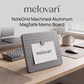 melovari™ NoteGrid Machined Aluminum MagSafe Memo Board