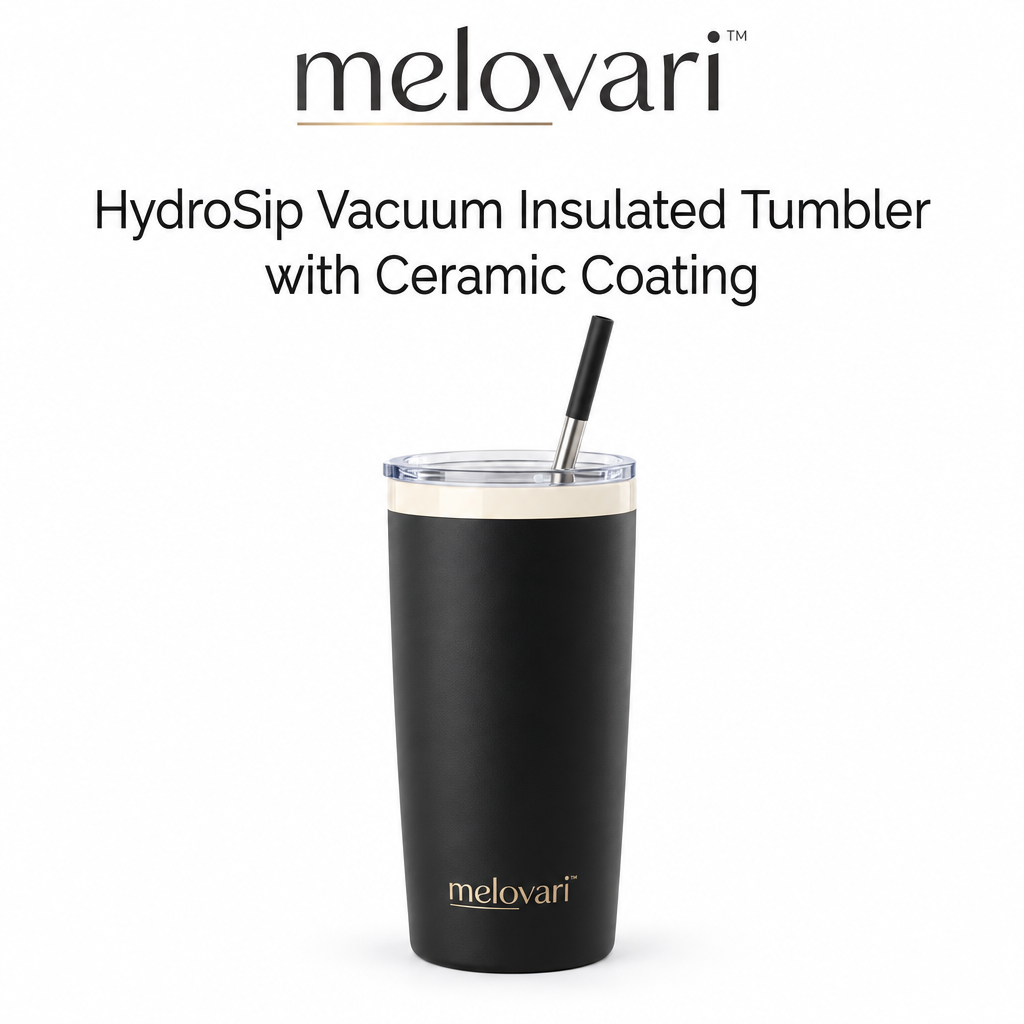 melovari™ HydroSip Vacuum Insulated Tumbler with Ceramic Coating
