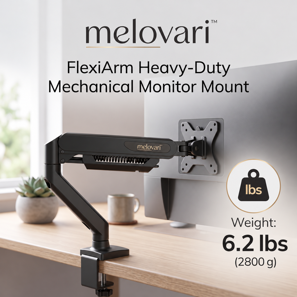 melovari™ FlexiArm Heavy-Duty Mechanical Monitor Mount