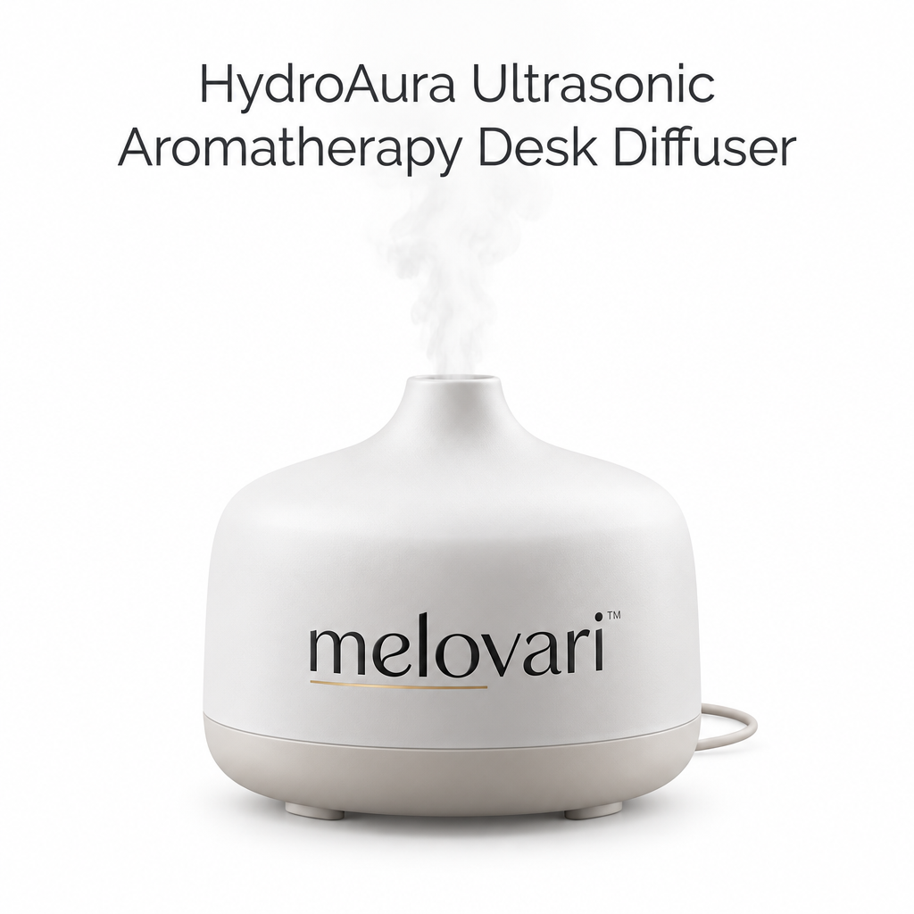 melovari™ HydroAura Ultrasonic Aromatherapy Desk Diffuser