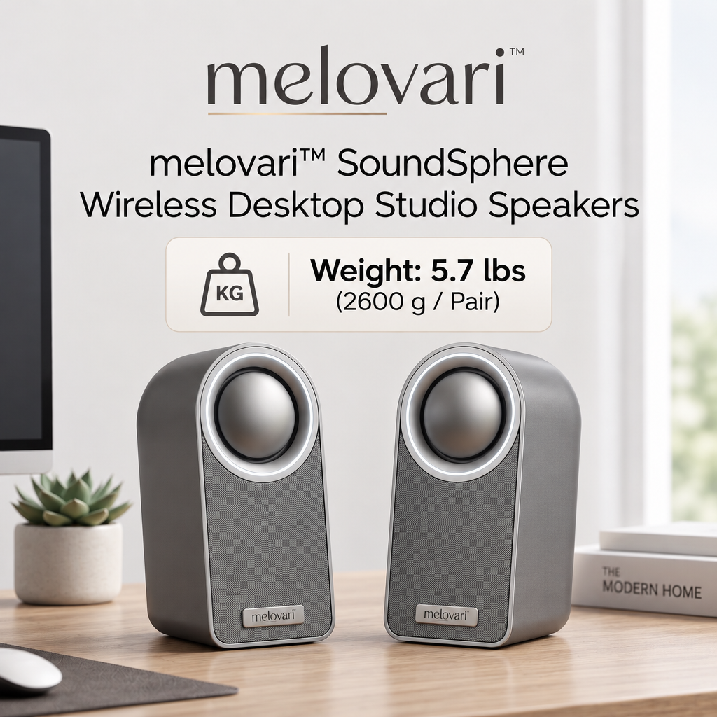melovari™ SoundSphere Wireless Desktop Studio Speakers