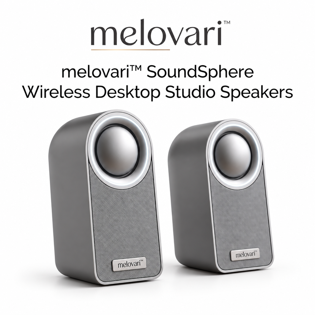 melovari™ SoundSphere Wireless Desktop Studio Speakers